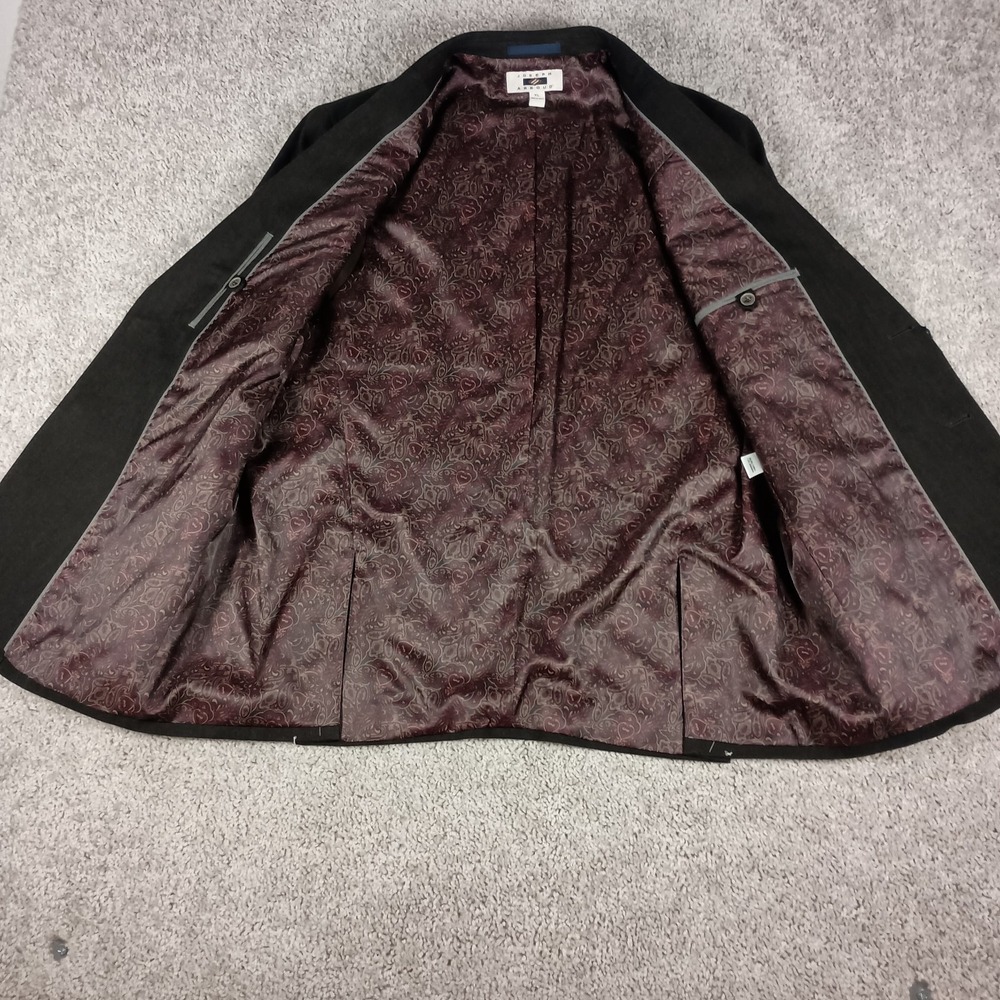 NEW Joseph Abboud 44R Brown Herringbone Patch‎ Pockets Cotton Mens XL Blazer NWT - Picture 3 of 14